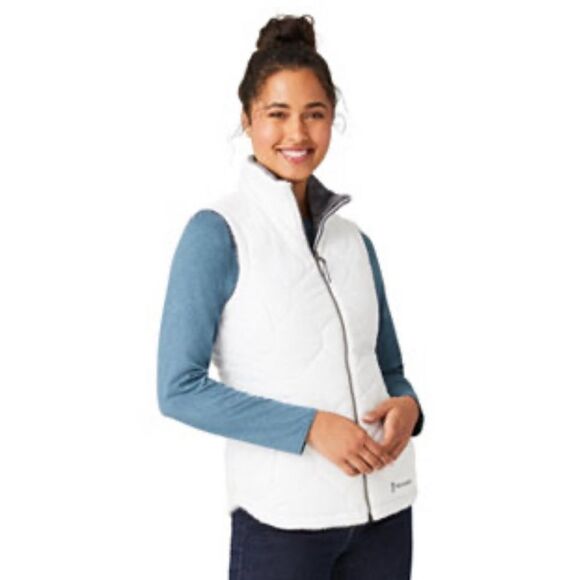 Free Country Women's Freecycle Cloud Lite Reversible Cozy Vest Jacket Size L - Picture 1 of 15